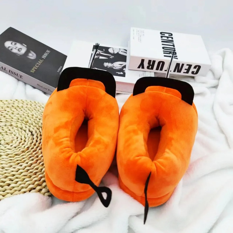 Men Shoes For Winter - รองเท้าแตะลายการ์ตูน Chainsaw Man Pochita สำหรับผู้หญิง รองเท้าใส่ในบ้านแบบหนานุ่ม