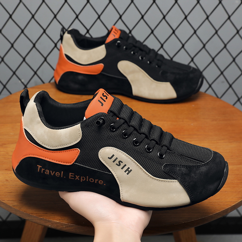 Men'S Shoes Basketball - รองเท้ากีฬาลำลองแบบผูกเชือกสำหรับผู้ชาย รองเท้าวิ่งเดินกลางแจ้ง - รองเท้าผ้าใบออกกำลังกายบาสเก็ตบอลน้ำหนักเบา ระบายอากาศได้ดี