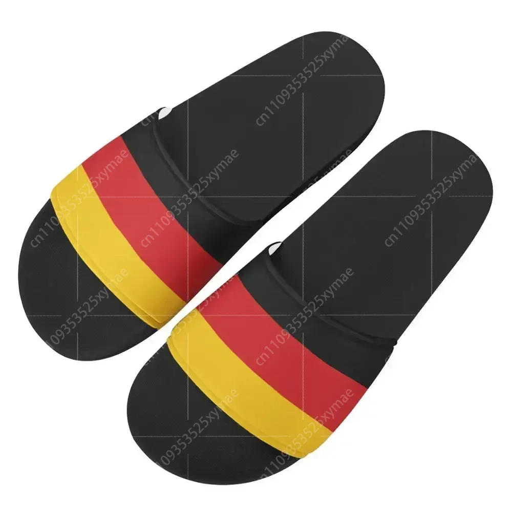 Men'S Shoes With Platform - รองเท้าแตะลายธงชาติเยอรมนีสำหรับผู้ชาย แฟชั่นฤดูร้อน รองเท้าแตะสไลด์กันลื่นสำหรับใส่กลางแจ้ง รองเท้าแตะชายหาดแบบพื้นหนา