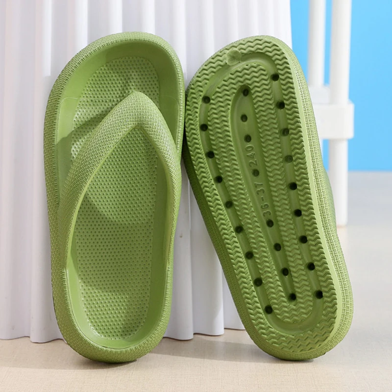 Men'S Shoes With Platform - รองเท้าแตะแบบสวมกันลื่นสำหรับผู้หญิง รุ่นซัมเมอร์ 2026 พื้นนุ่มเหมือนเมฆ รองเท้าแตะพื้นหนาแบบหนีบ รองเท้าแตะชายหาดสำหรับคู่รัก
