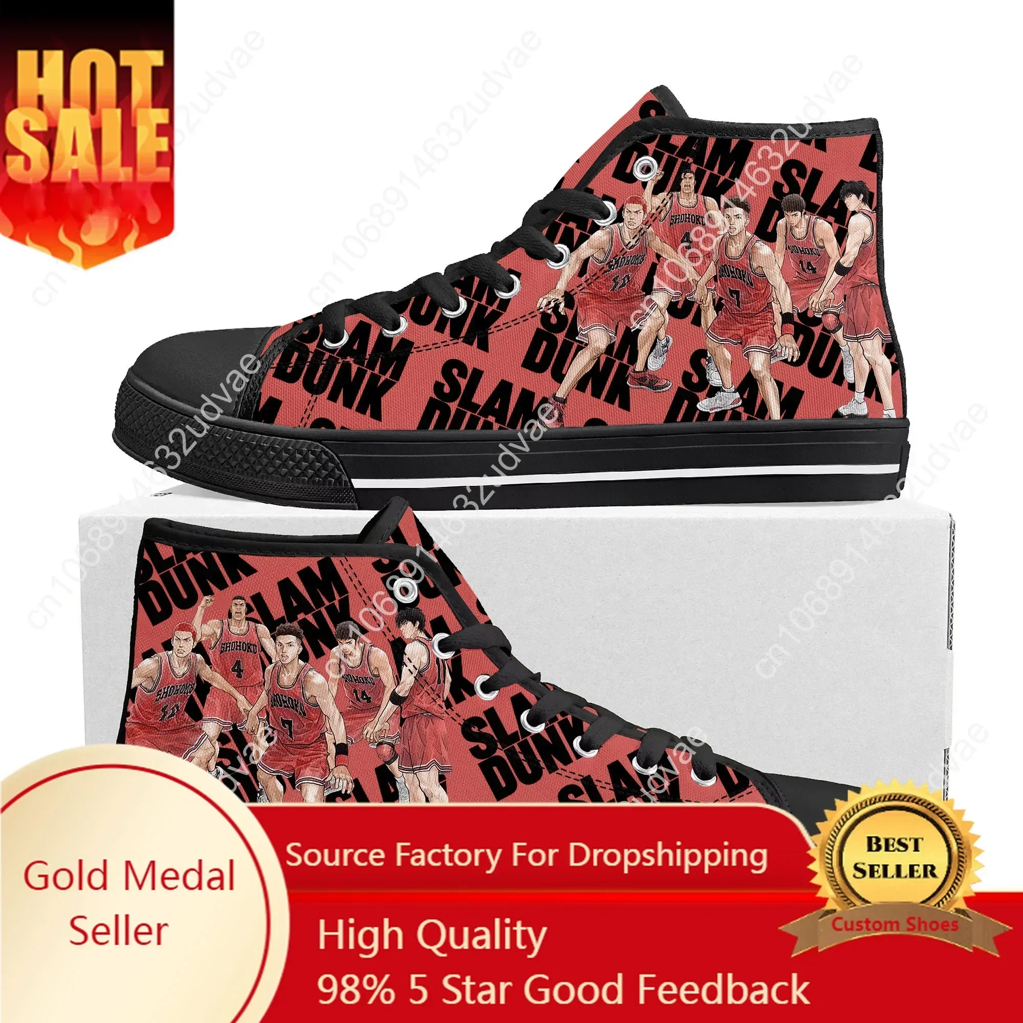 Men'S Shoes Basketball - เอส-สลัม ซากุรางิ ฮานามิจิรองเท้าผ้าใบบาสเก็ตบอลดี-ดังค์ ไฮท็อปรองเท้าผ้าใบผู้ชายผู้หญิงวัยรุ่นฮารุโกะ อาคากิรองเท้าผ้าใบลำลองรองเท้าแบบกำหนดเอง