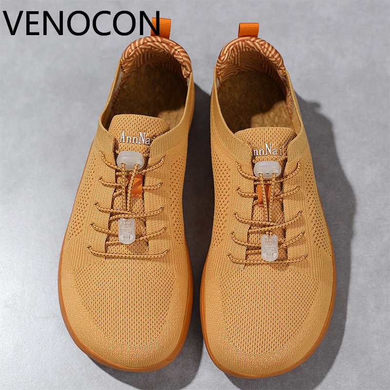 Men'S Shoes With Wide Toe Box - รองเท้าผ้าใบ VENOCON แบบสวม ไม่มีเชือก หัวรองเท้ากว้าง ดีไซน์มินิมอล