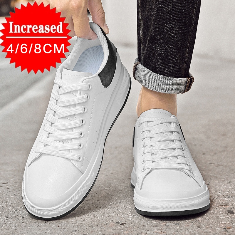 Men'S Shoes Increase Height - รองเท้าผ้าใบเพิ่มความสูงแบบซ่อนสำหรับผู้ชาย รุ่นใหม่ หรูหรา เพิ่มความสูง 4/6/8 ซม.
