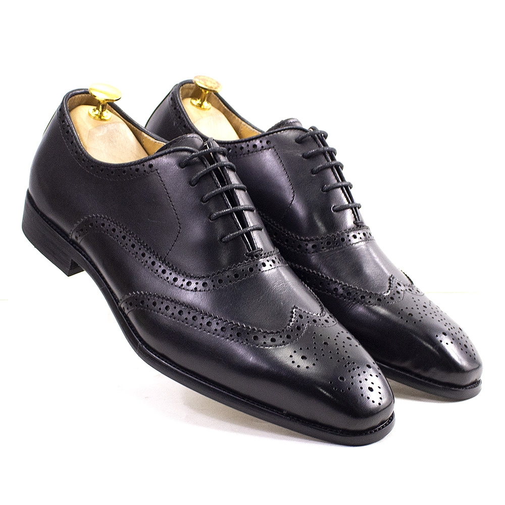Monk Strap Shoe - รองเท้าผู้ชายทำมือติดปีกขนาด7-12หนังวัวแท้รองเท้าชุดเดรสโบรกรองเท้าทางการธุรกิจคลาสสิก