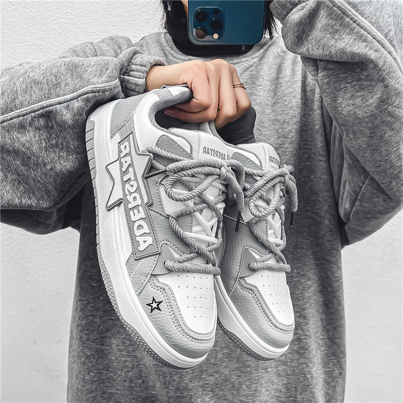 รองเท้าผ้าใบหัวมนพื้นยางน่ารัก - Men Shoes Brand บทวิจารณ์และราคา