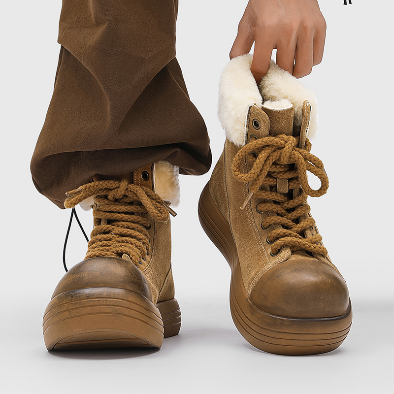 รองเท้าบูทผู้ชายแบบเรียบง่าย ร - Men Shoes Brand บทวิจารณ์และราคา