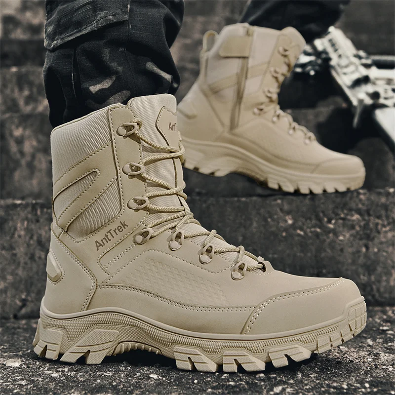 รองเท้าบูทผู้ชายแบบยุทธวิธี รอ - Men Shoes Brand บทวิจารณ์และราคา