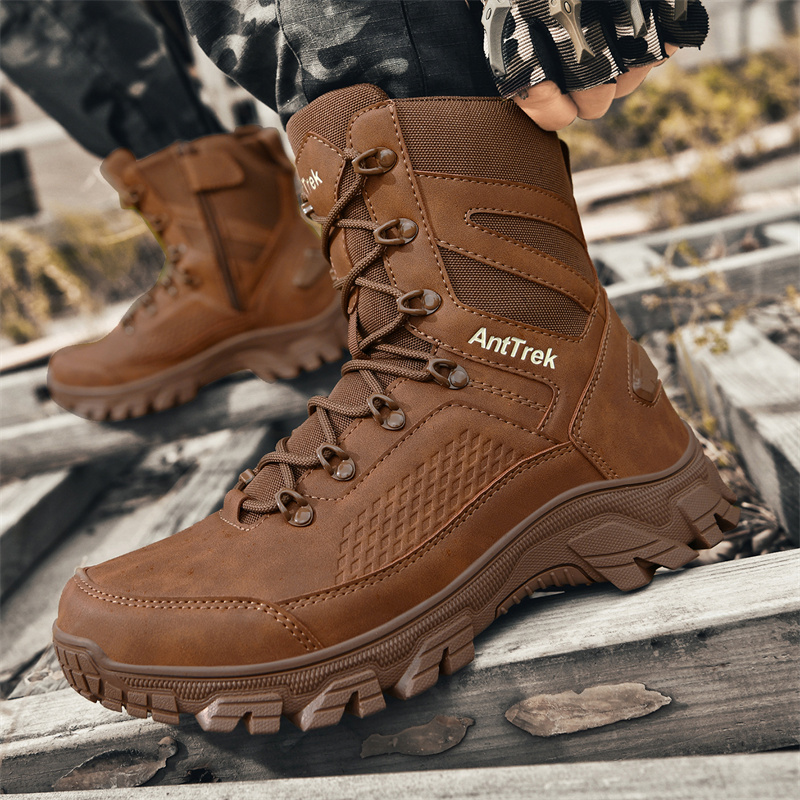 รองเท้าบูทผู้ชายแบบยุทธวิธี รอ - Men Shoes Brand บทวิจารณ์และราคา