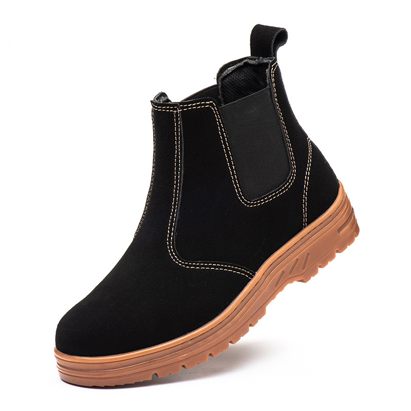 รองเท้าบูทนิรภัยหัวเหล็กสำหรับ - Chelsea Boots Suede บทวิจารณ์และราคา