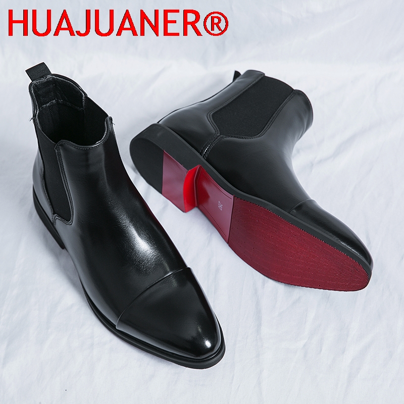 รองเท้าบูทเชลซีสีดำสไตล์อังกฤษ - Men'S Shoes Qn บทวิจารณ์และราคา