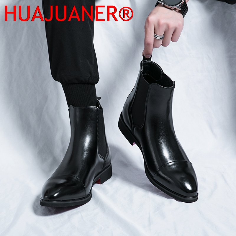 รองเท้าบูทเชลซีสีดำสไตล์อังกฤษ - Men'S Shoes Qn บทวิจารณ์และราคา