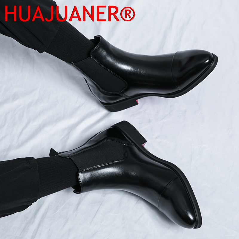 รองเท้าบูทเชลซีสีดำสไตล์อังกฤษ - Men'S Shoes Qn บทวิจารณ์และราคา