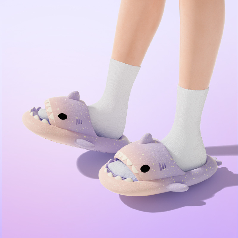น่ารักการ์ตูน Shark รองเท้าแตะ - Men'S Shoes With Platform บทวิจารณ์และราคา
