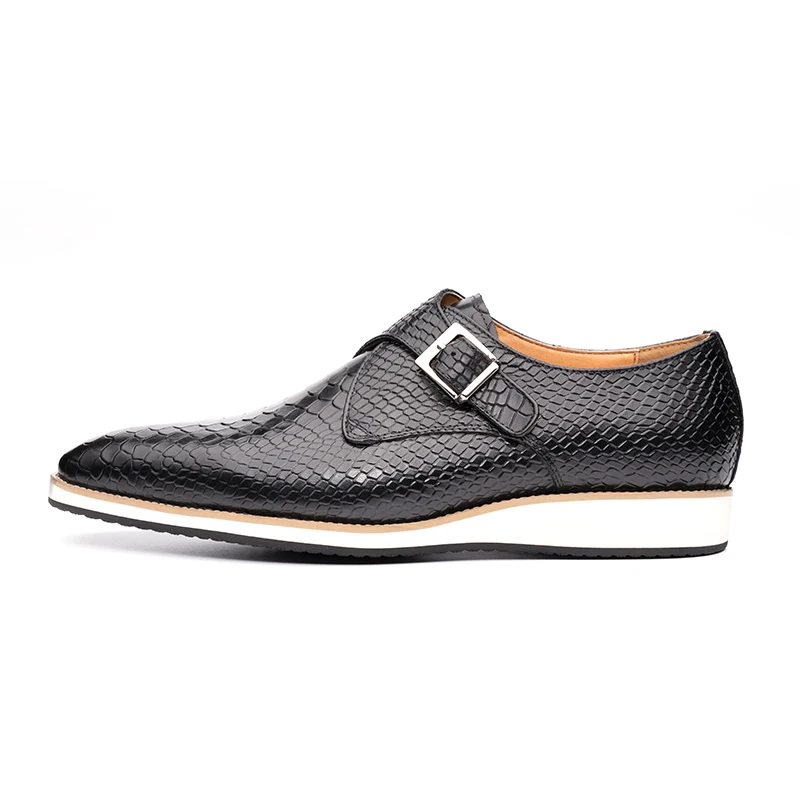 คุณภาพสูงผู้ชายรองเท้าสบายๆ Ha - Monk Strap Shoe บทวิจารณ์และราคา