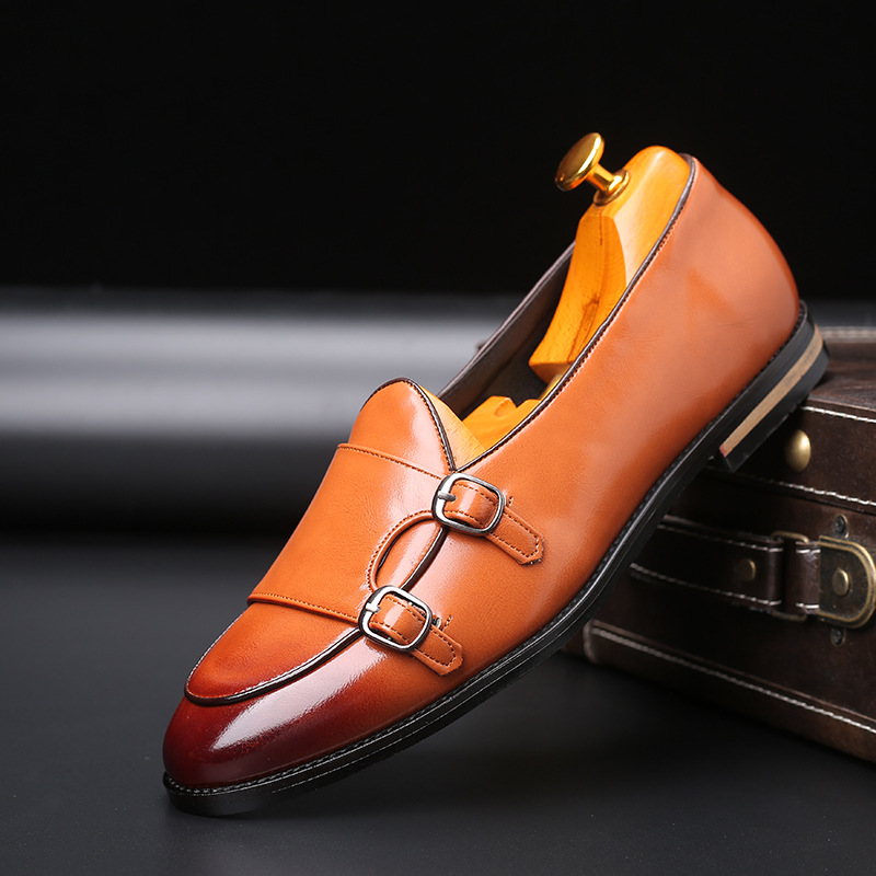 รองเท้าโลฟเฟอร์ผู้ชายแฟชั่นใหม - Monk Strap Shoe บทวิจารณ์และราคา