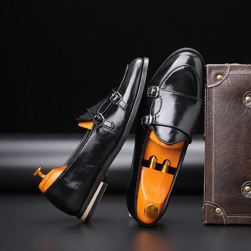 รองเท้าโลฟเฟอร์ผู้ชายแฟชั่นใหม - Monk Strap Shoe บทวิจารณ์และราคา