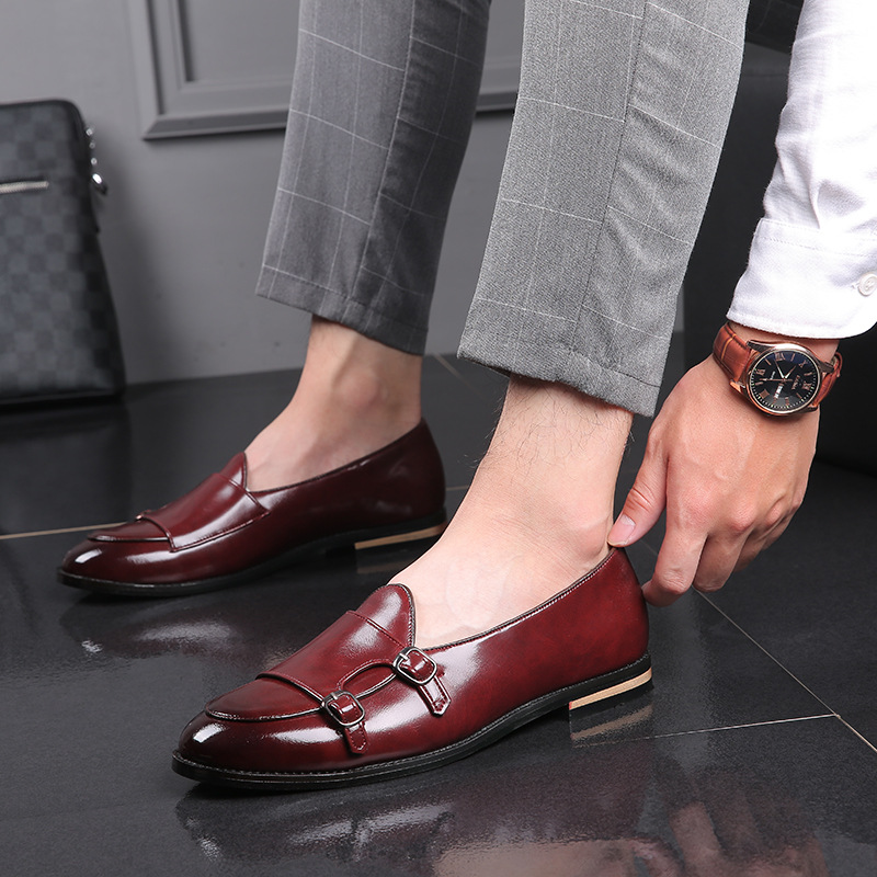 รองเท้าโลฟเฟอร์ผู้ชายแฟชั่นใหม - Monk Strap Shoe บทวิจารณ์และราคา