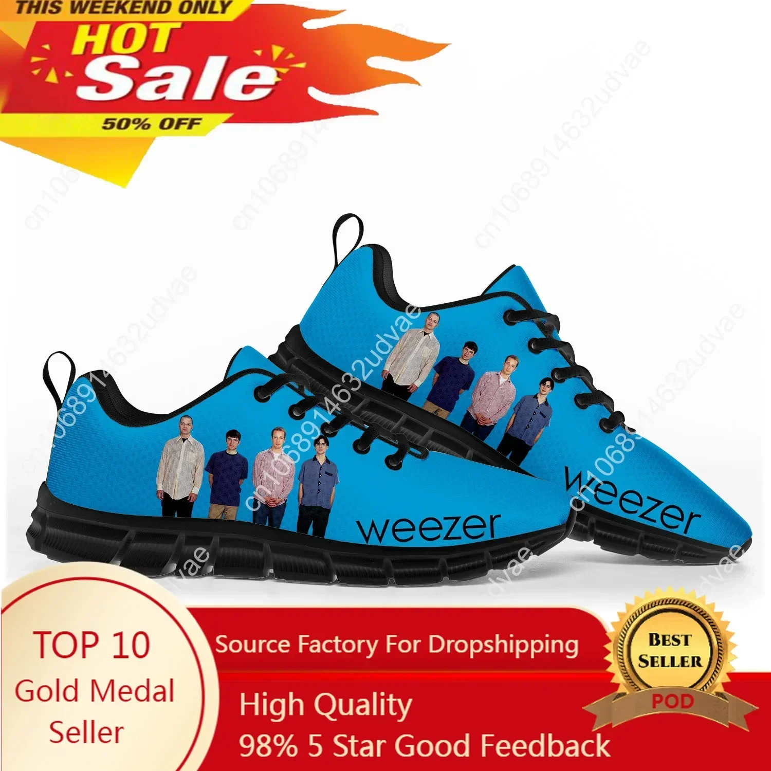 รองเท้ากีฬา Weezer สำหรับผู้ชา - Casual Sneaker Low บทวิจารณ์และราคา