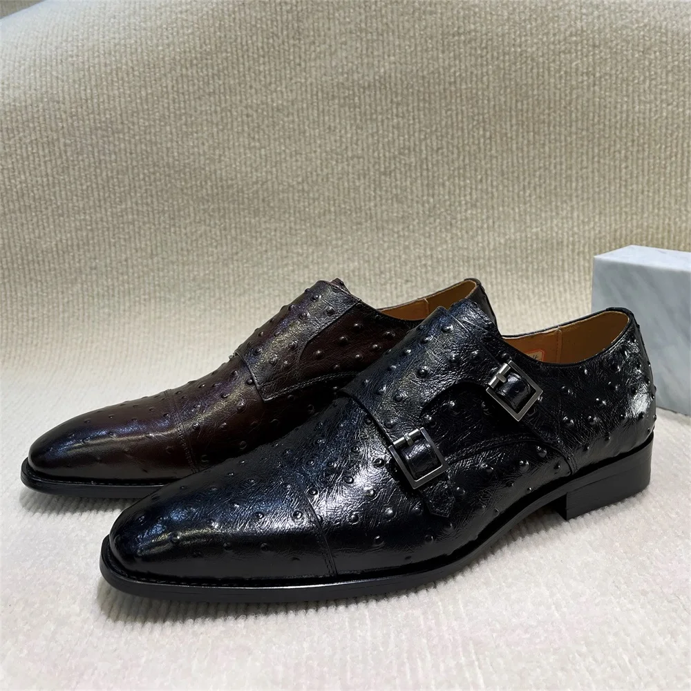 ผู้ชาย Pointed Python รูปแบบหน - Monk Strap Shoe บทวิจารณ์และราคา