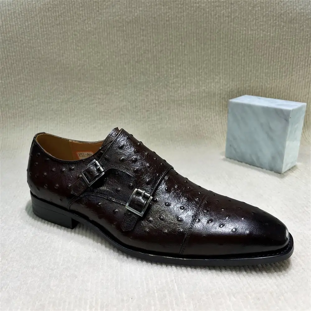 ผู้ชาย Pointed Python รูปแบบหน - Monk Strap Shoe บทวิจารณ์และราคา