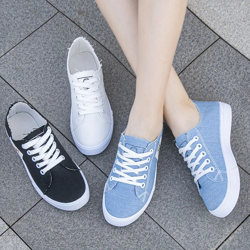 รองเท้าผ้าใบผู้หญิงทรงเตี้ย รุ - Men'S Shoes With Platform บทวิจารณ์และราคา