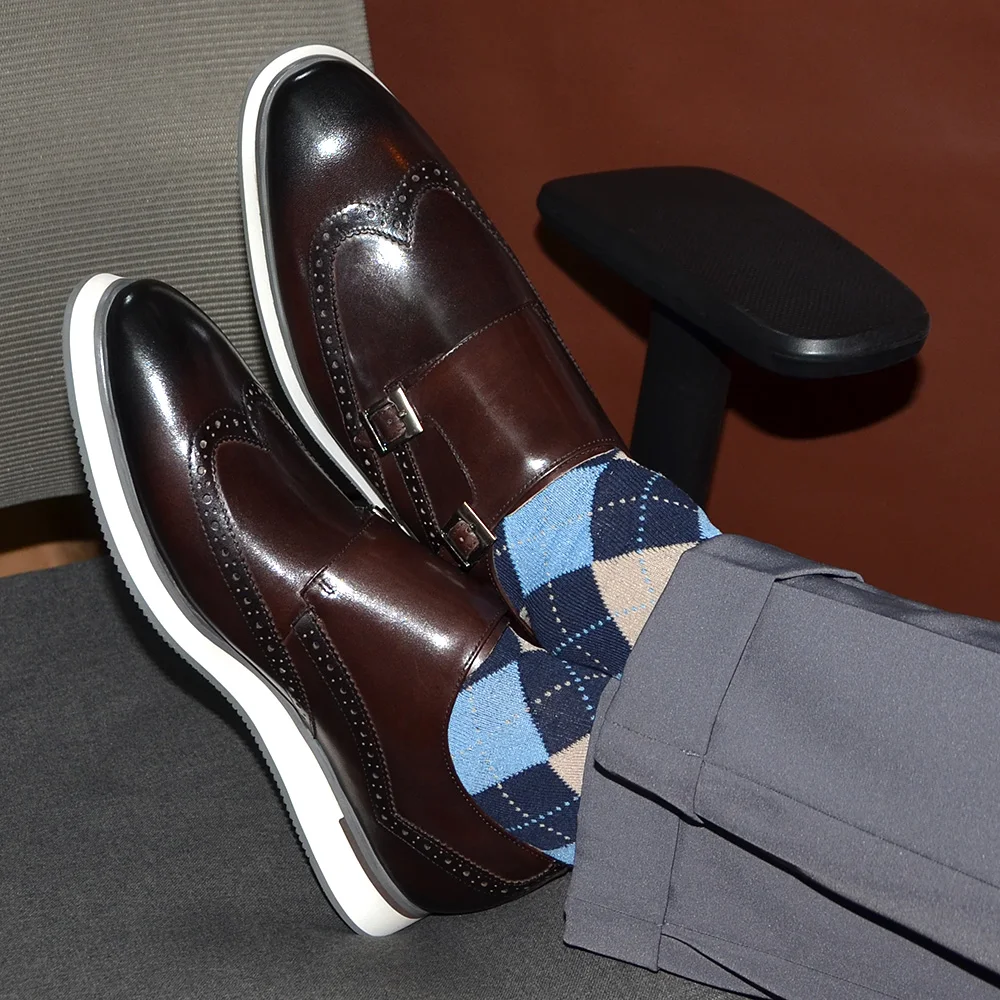 รองเท้าผู้ชายสไตล์ยุโรปสุดหรู  - Monk Strap Shoe บทวิจารณ์และราคา