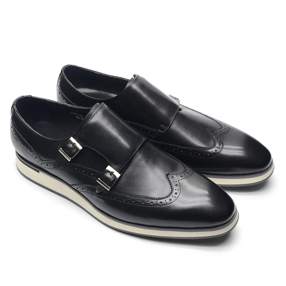 รองเท้าผู้ชายสไตล์ยุโรปสุดหรู  - Monk Strap Shoe บทวิจารณ์และราคา