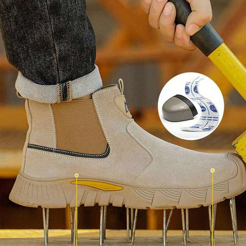 รองเท้าทำงานหัวเหล็กทนทานต่อกา - Men'S Shoes With Platform บทวิจารณ์และราคา