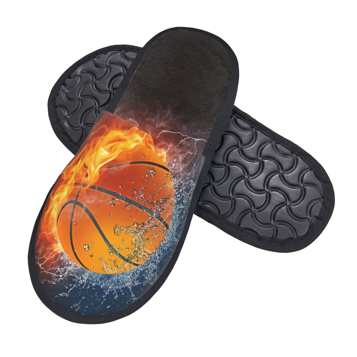 รองเท้าแตะในร่มแบบนุ่ม ลายบาสเ - Men'S Shoes Basketball บทวิจารณ์และราคา