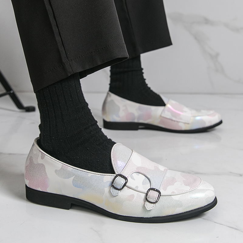 รองเท้าโลฟเฟอร์ผู้ชายระบายอากา - Monk Strap Shoe บทวิจารณ์และราคา