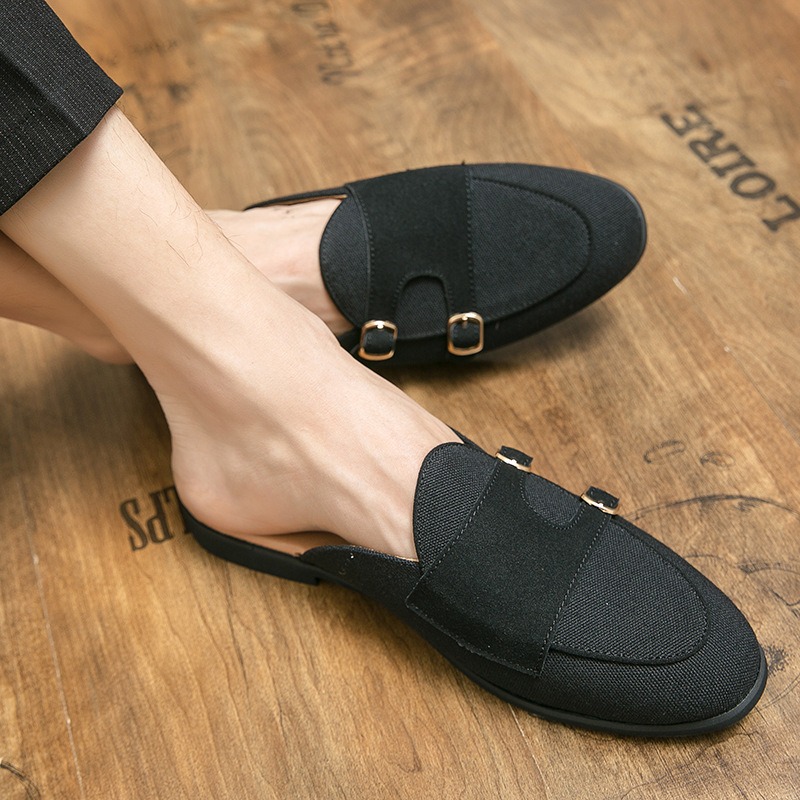 ผ้าใบล่อครึ่งรองเท้าสําหรับชาย - Monk Strap Shoe บทวิจารณ์และราคา