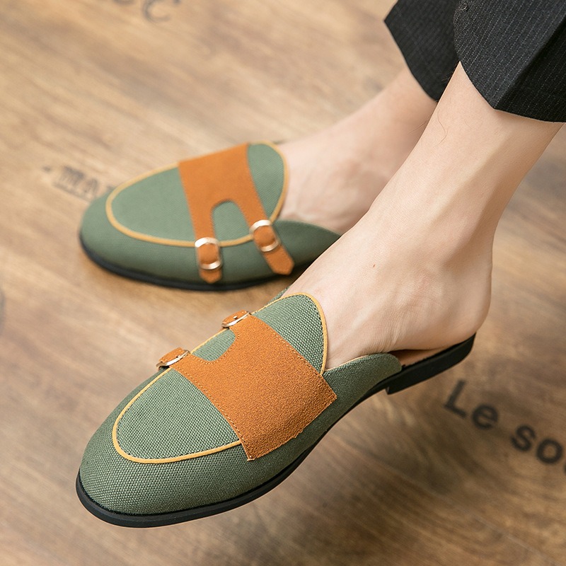 ผ้าใบล่อครึ่งรองเท้าสําหรับชาย - Monk Strap Shoe บทวิจารณ์และราคา