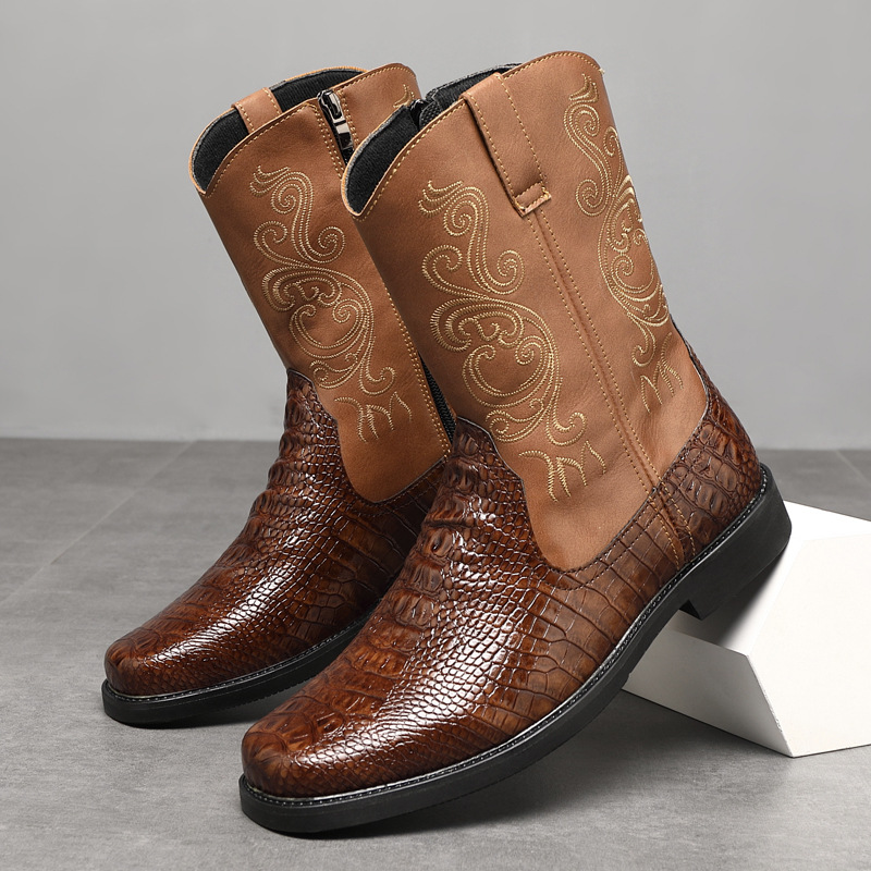 ผู้ชายกว้างสูงรองเท้าคาวบอยฤดู - Men'S Shoes With Wide Toe Box บทวิจารณ์และราคา