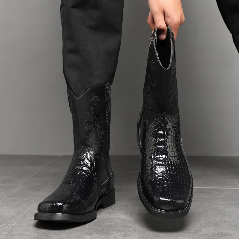 ผู้ชายกว้างสูงรองเท้าคาวบอยฤดู - Men'S Shoes With Wide Toe Box บทวิจารณ์และราคา