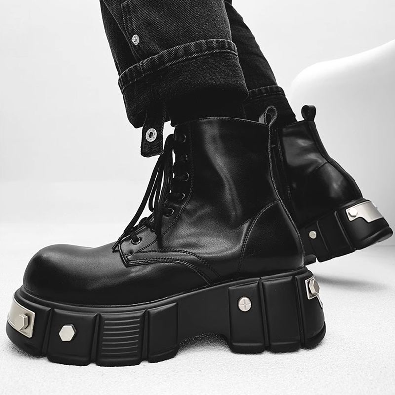 รองเท้าบูทแพลตฟอร์มสูงของนักออ - Men Shoes Brand บทวิจารณ์และราคา