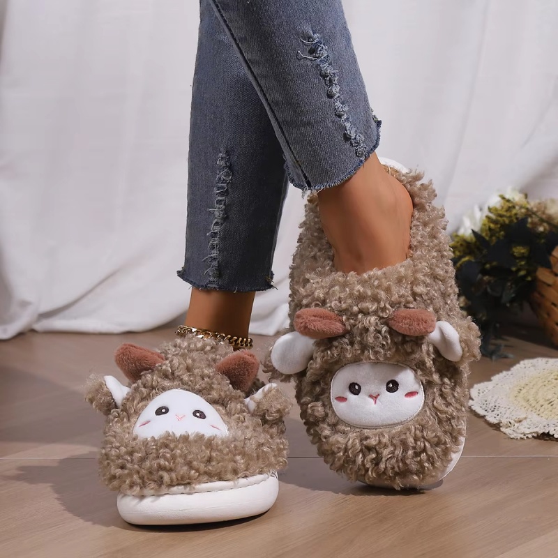 รองเท้าแตะรูปแกะน้อยน่ารักสำหร - Men Shoes For Winter บทวิจารณ์และราคา