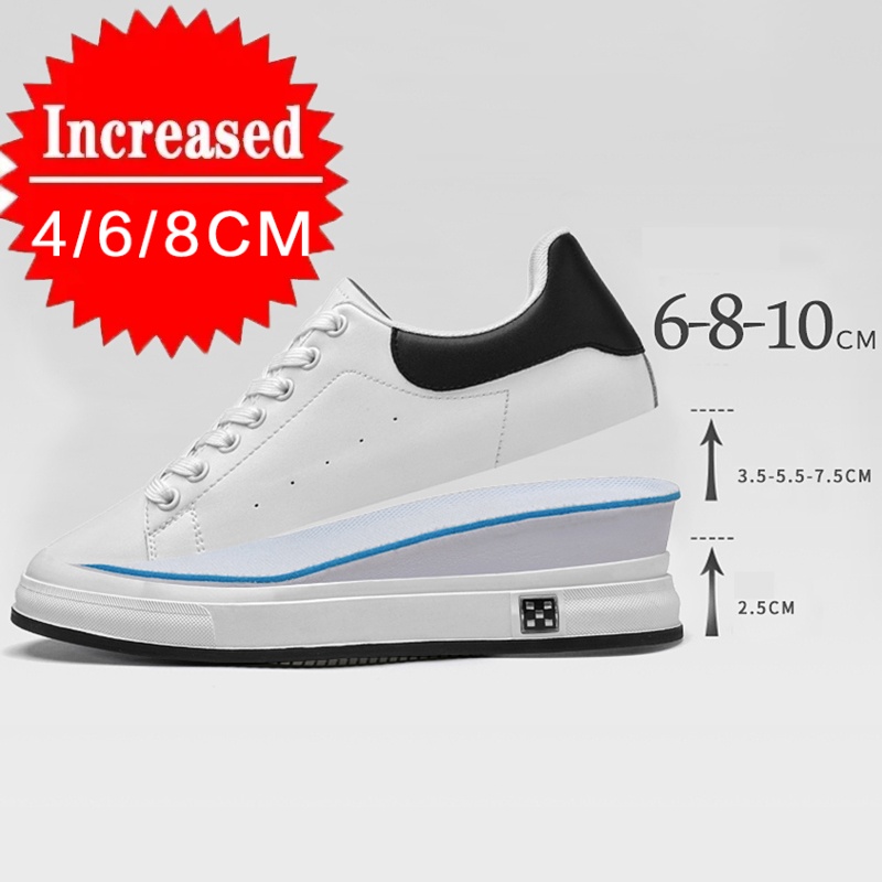 รองเท้าผ้าใบเพิ่มความสูงแบบซ่อ - Men'S Shoes Increase Height บทวิจารณ์และราคา