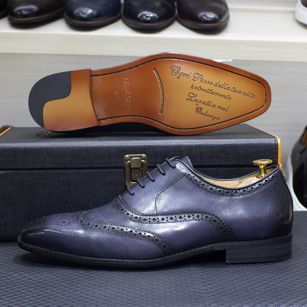 รองเท้าผู้ชายทำมือติดปีกขนาด7- - Monk Strap Shoe บทวิจารณ์และราคา