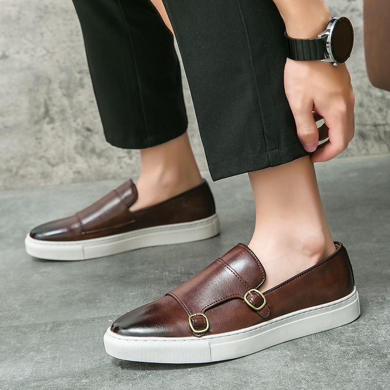 Designer ใหม่รองเท้าสําหรับชาย - Monk Strap Shoe บทวิจารณ์และราคา