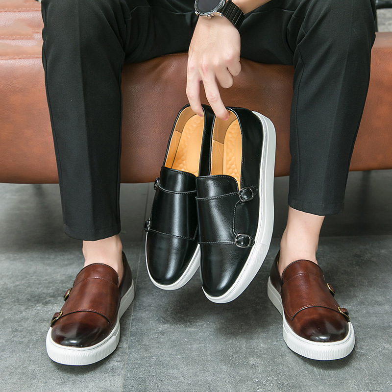 Designer ใหม่รองเท้าสําหรับชาย - Monk Strap Shoe บทวิจารณ์และราคา